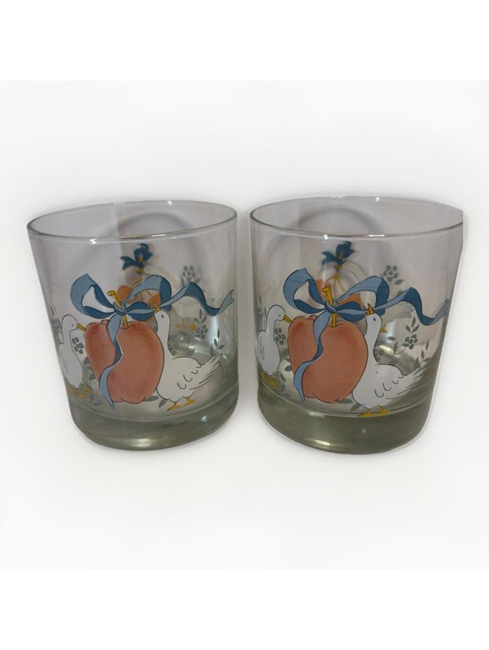 Vintage International China Marmalade Goose Tumbler  2 Replacement glasses